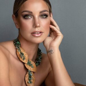 Collar Hojas Esmeralda