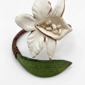 BRAZALETE ORQUÍDEA BLANCA
